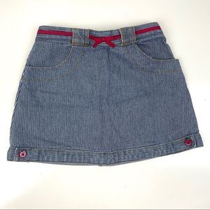 Gymboree Railroad Stripe Denim Skirt 2007